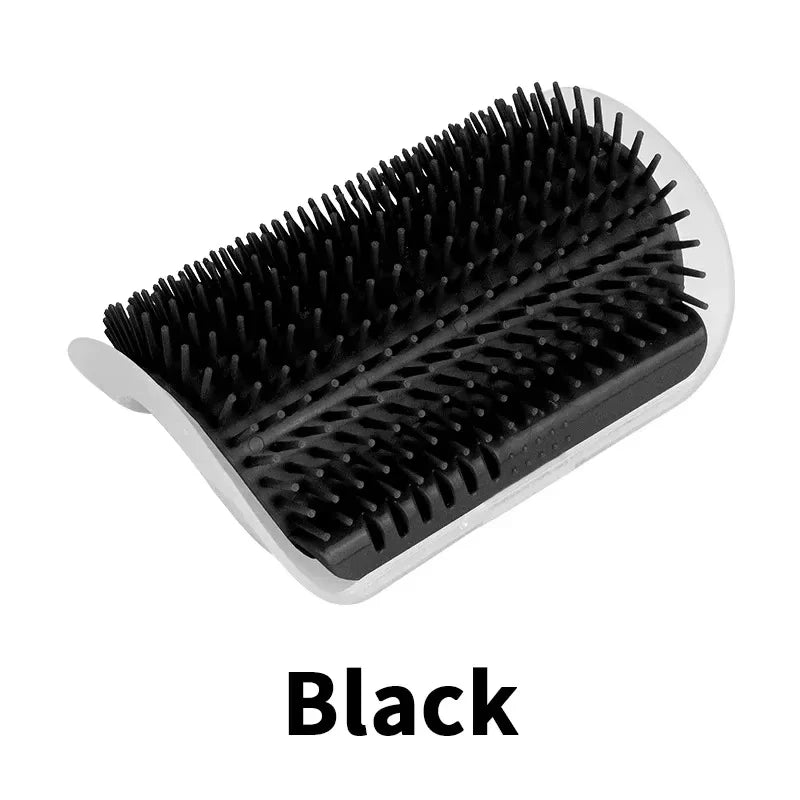 Brosse de toilettage pour chat avec peigne de massage - Idéale pour le toilettage et la relaxation des chatons et des chiots. Fixation murale.