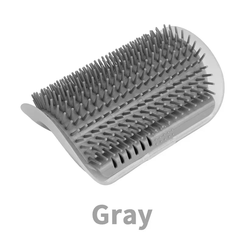 Brosse de toilettage pour chat avec peigne de massage - Idéale pour le toilettage et la relaxation des chatons et des chiots. Fixation murale.