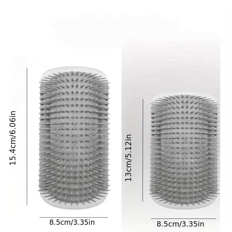 Brosse de toilettage pour chat avec peigne de massage - Idéale pour le toilettage et la relaxation des chatons et des chiots. Fixation murale.