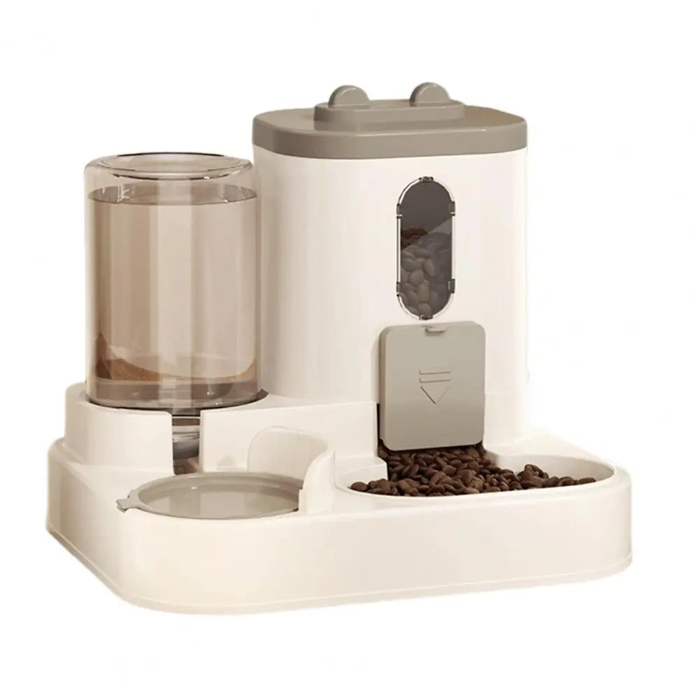 Distributeur d'eau et de nourriture pour chat Capacité Distributeur d'eau automatique pour animaux de compagnie Ensemble distributeur d'eau pour chats Bol 2 en 1 pour animaux de compagnie avec pour petits